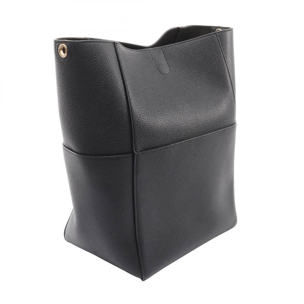 Celine Sangle Bucket Shoulder Bag Leather Black - Picture 2 of 7